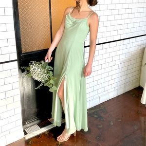 Kennedy Blue, Sage Green Bridesmaids Dress